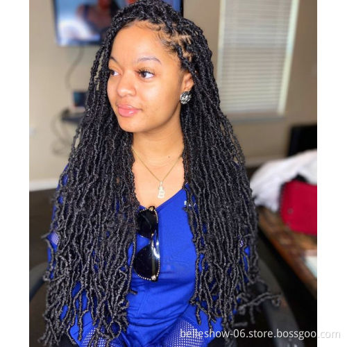 Hot sell Synthetic Hair For Crochet Braid  Faux Dreadlocks Extension Locs crochet hair 24 inch Soft Faux Locs